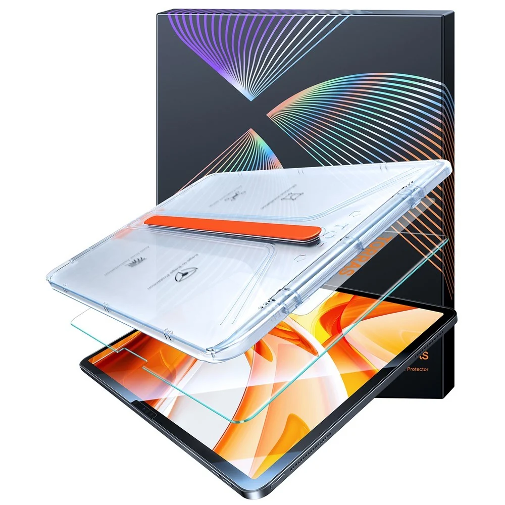 TORRAS iPad Air 11" (2025 / 2024) Install Master Hærdet Skærmbeskyttelsesglas - Semi-transparent