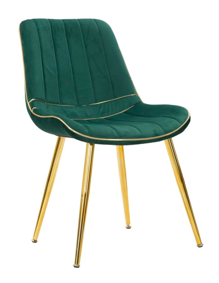 Glam stol i fyrretræ, metal and polyesterbaseret – 51x59x79 cm