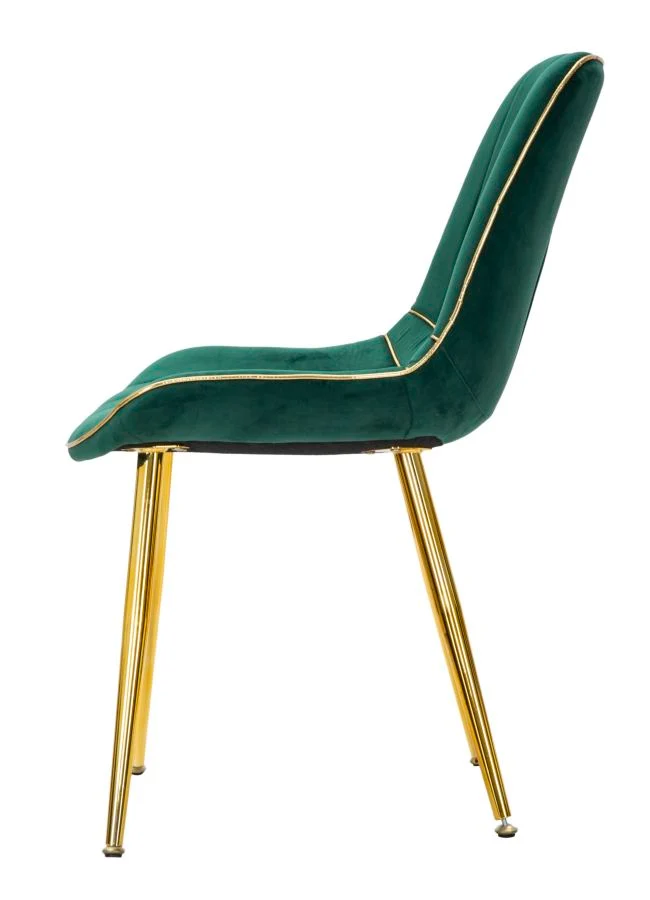 Glam stol i fyrretræ, metal and polyesterbaseret – 51x59x79 cm
