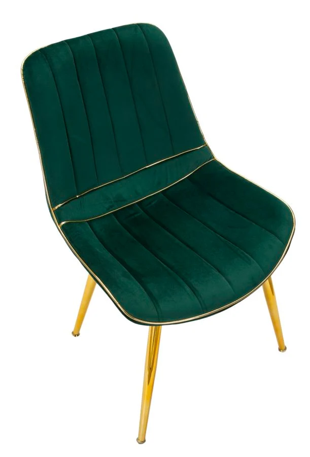 Glam stol i fyrretræ, metal and polyesterbaseret – 51x59x79 cm
