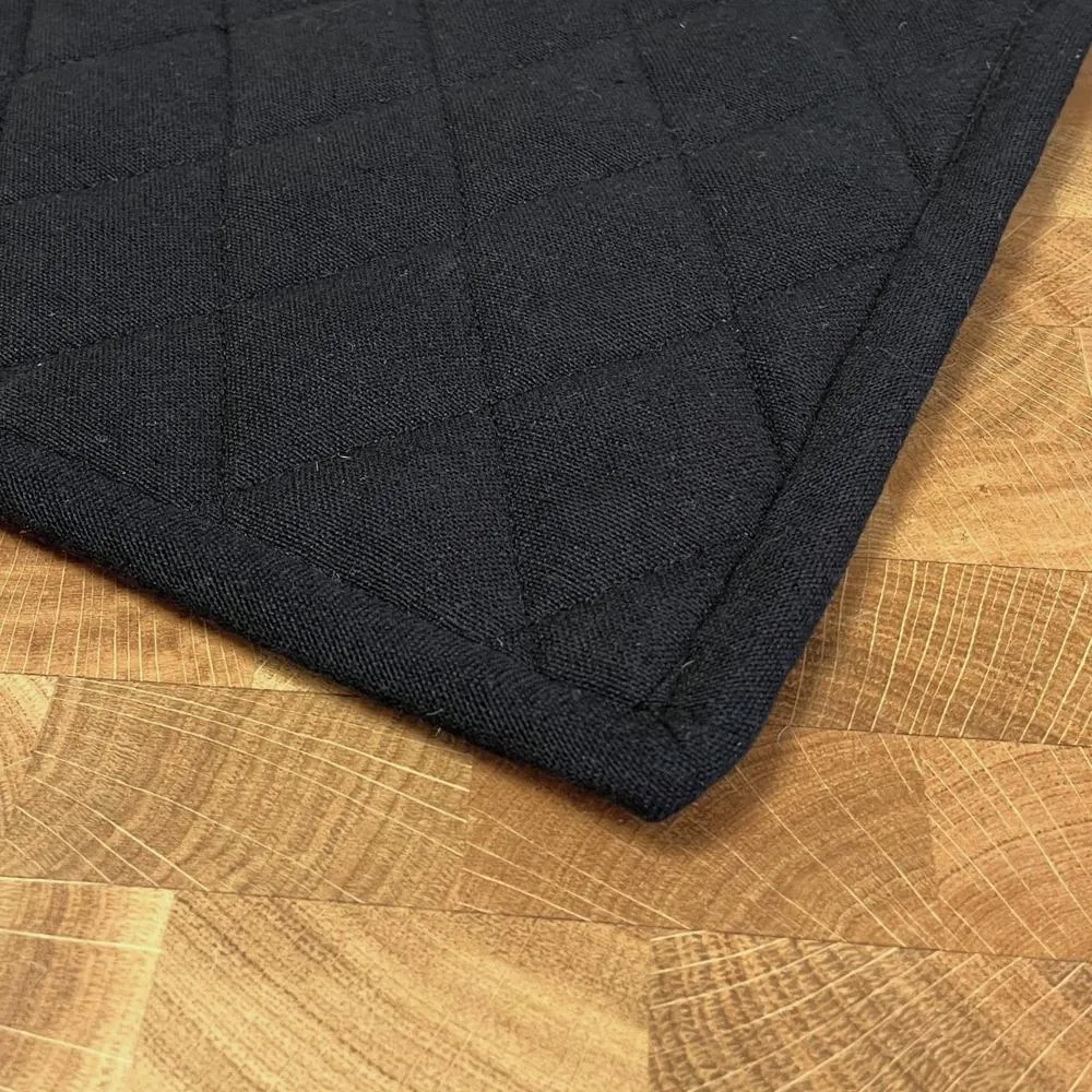 Dacore - Grydelap quilt 22,5x22,5 cm uni cross onyx