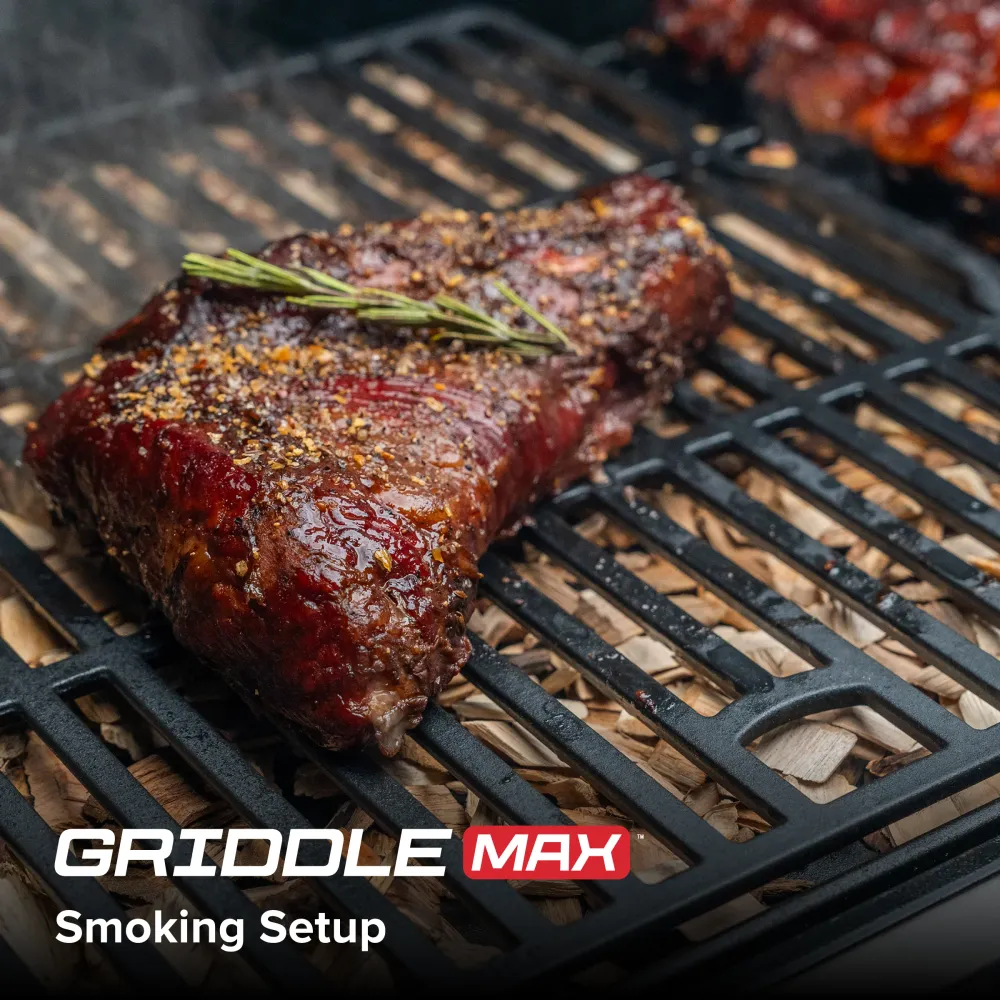 Gourmet Pro 4 Brænder gasgrill med sideBrænder i sort
