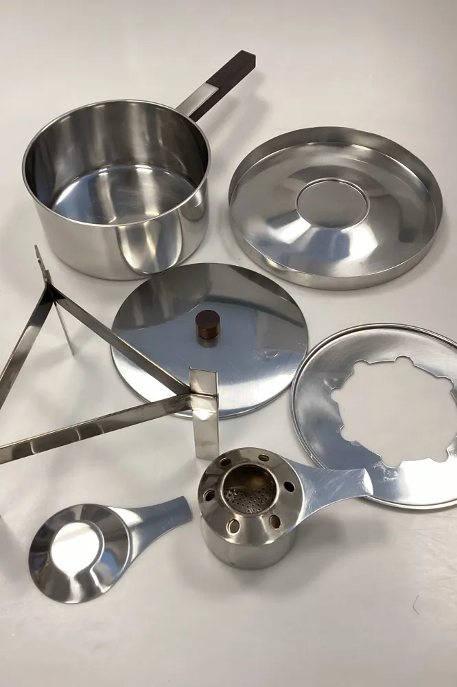Stelton Peter Holmblad fondue grydesæt i rustfrit stål