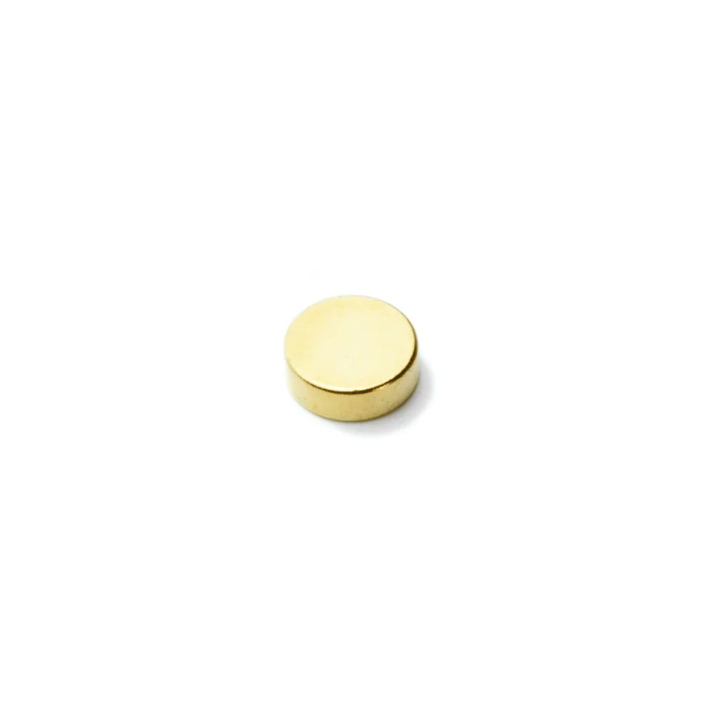 Power magnet, Skive 8x2 mm., Guld