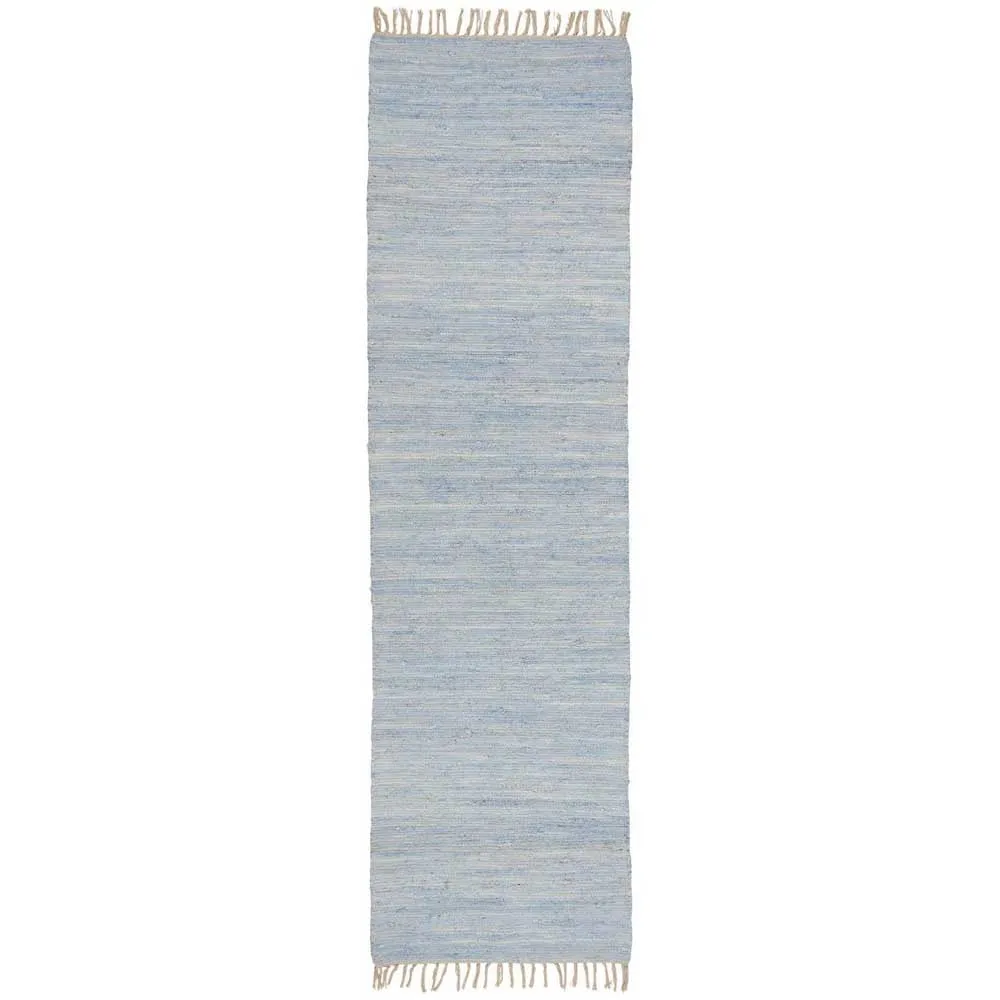 Ib laursen Kludetæppe løber Lyseblå 60x250cm