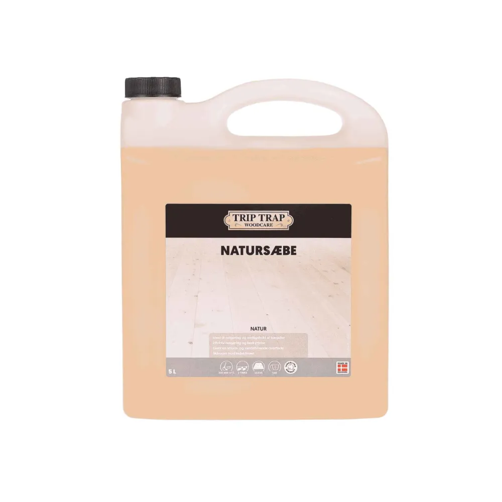 Gulvsæbe Trip Trap Natursæbe Natur, 5 ltr.