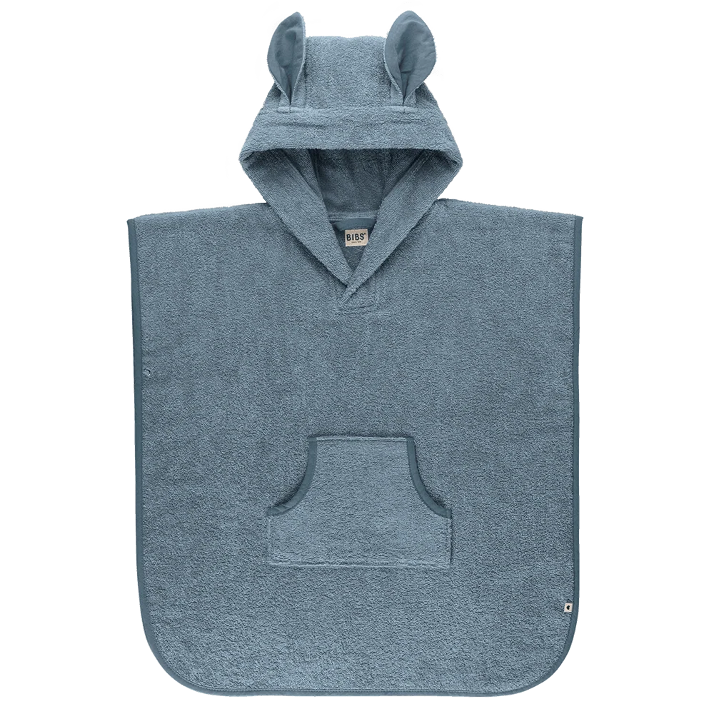 Kænguru Poncho Håndklæde Børn - Petrol