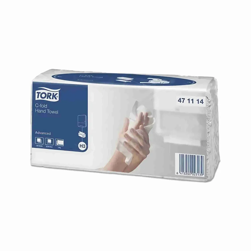 Håndklædeark Tork H3 Advanced 2-lags 471114, 2400 stk.