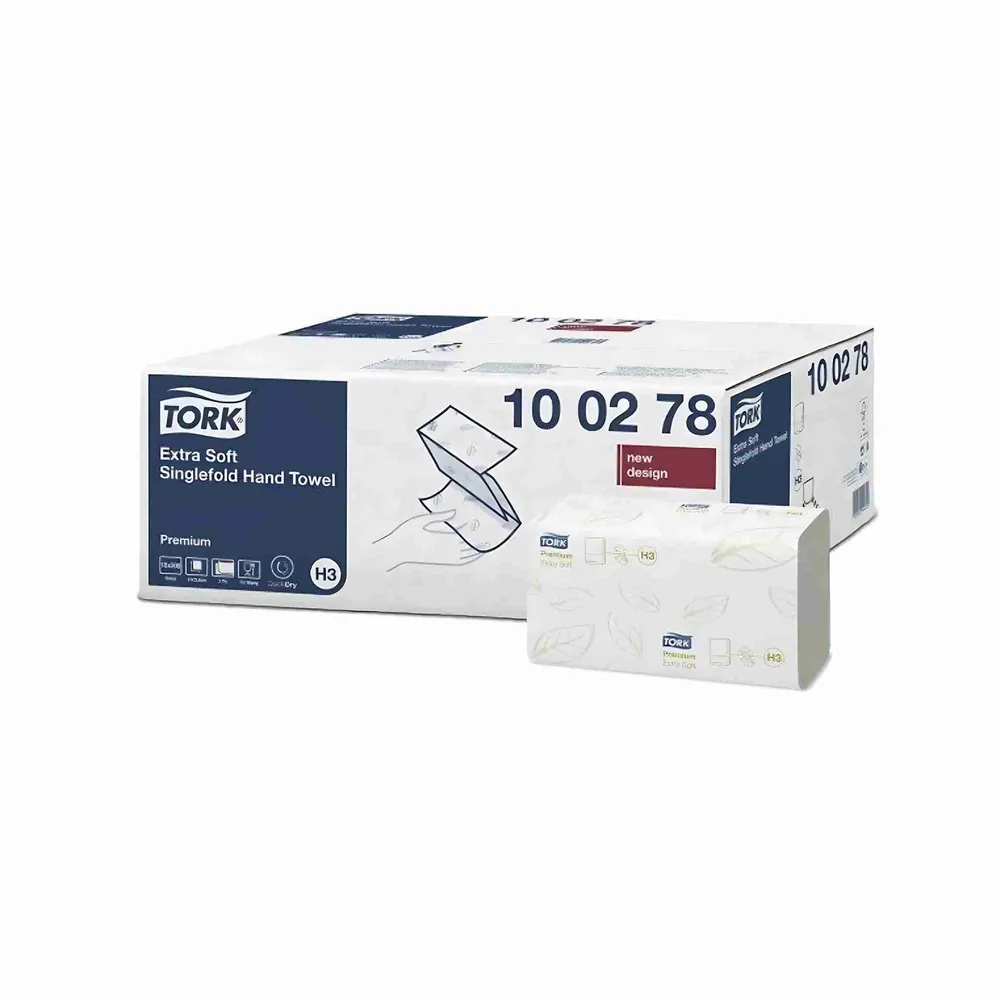 Håndklædeark Tork H3 Premium Extra Soft 2-lags 100278, 3000 stk.