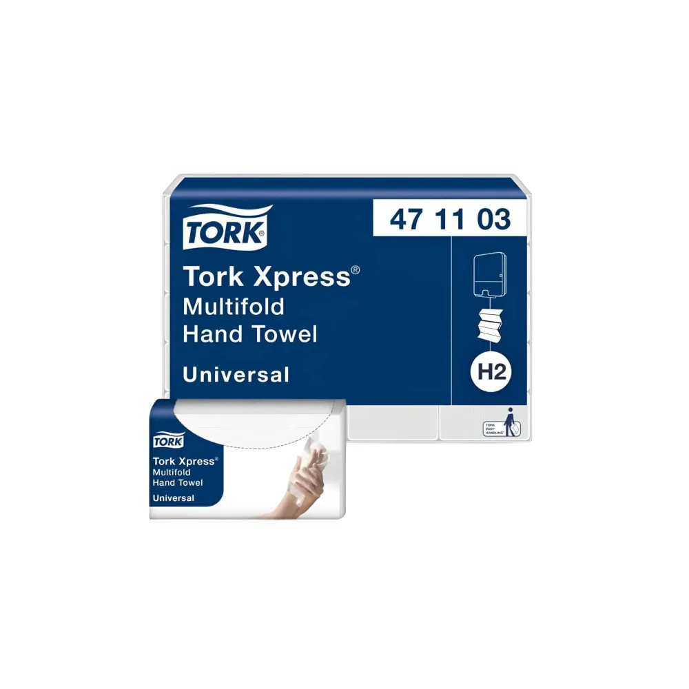 Håndklædeark Tork H2 Universal 2-lags 471103, 3800 stk.