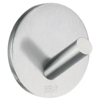Beslagboden - Håndklædekrog Enkel - Børstet Stål