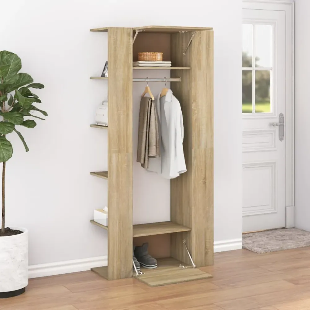 Entréskabe Udviklet Træ Key Tray Graa