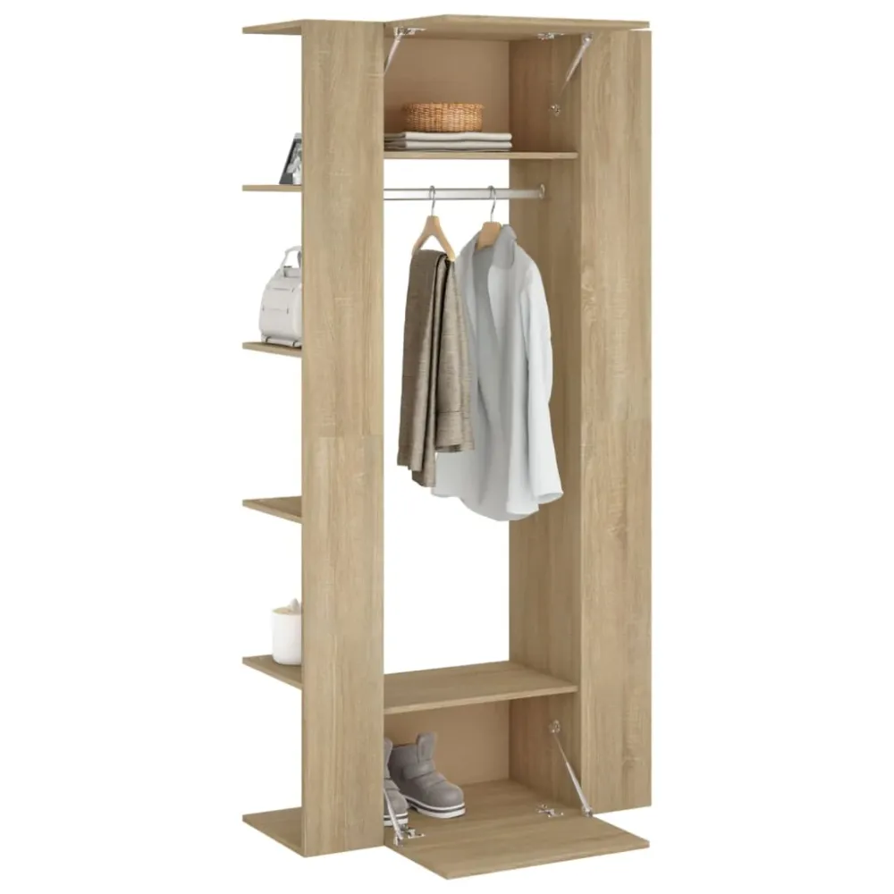 Entréskabe Udviklet Træ Key Tray Graa
