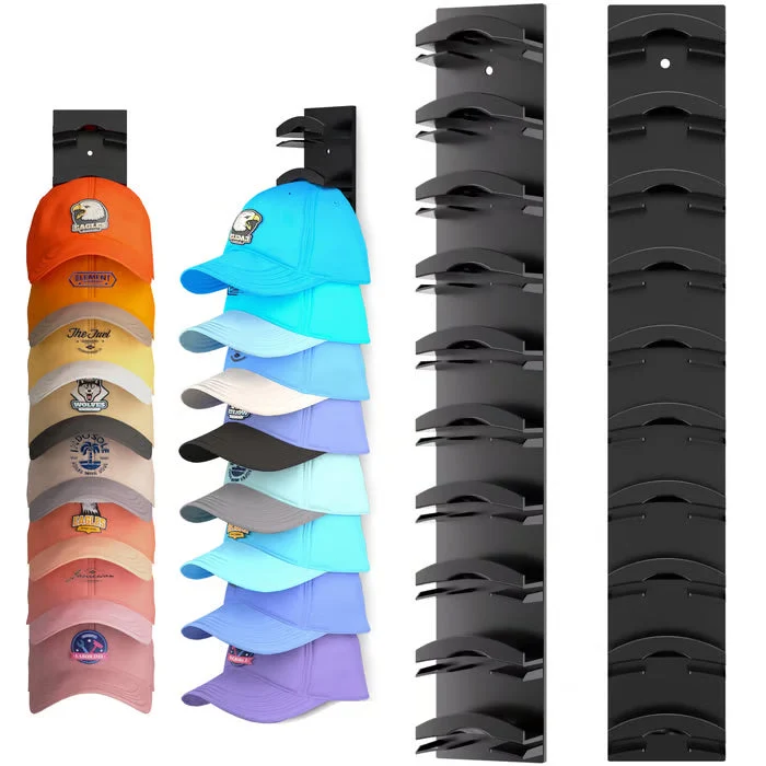 Shoe Rack GlideHold® HatOrganizer 1+1 GRATIS: Væg Monteret Hat Arrangør Rack
