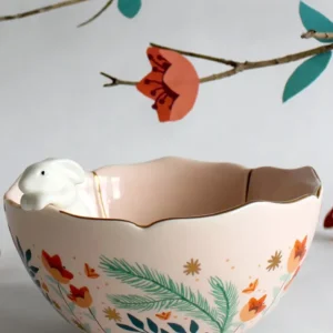 House Disaster Secret Garden-skål med Kanin (porcelæn)