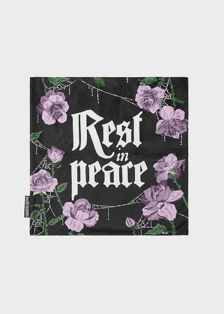 Killstar Haunted Homeware — Grave Bloom Pudebetræk, sort