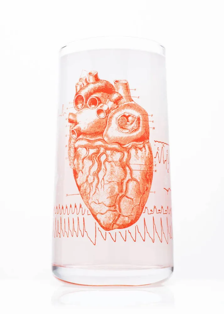 Succubus Home Anatomisk Hjerte Drikkeglas