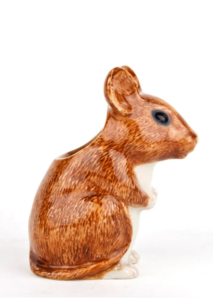 Succubus Home Animal Wood Mouse Vase Brun
