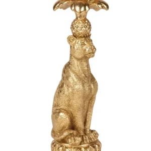Succubus Home Leopard Lysestage Guld