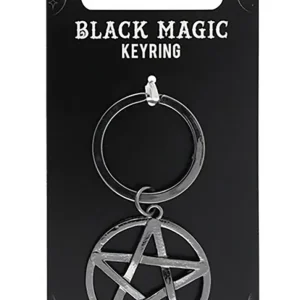 Succubus Home Sort Magi Pentagram Nøglering