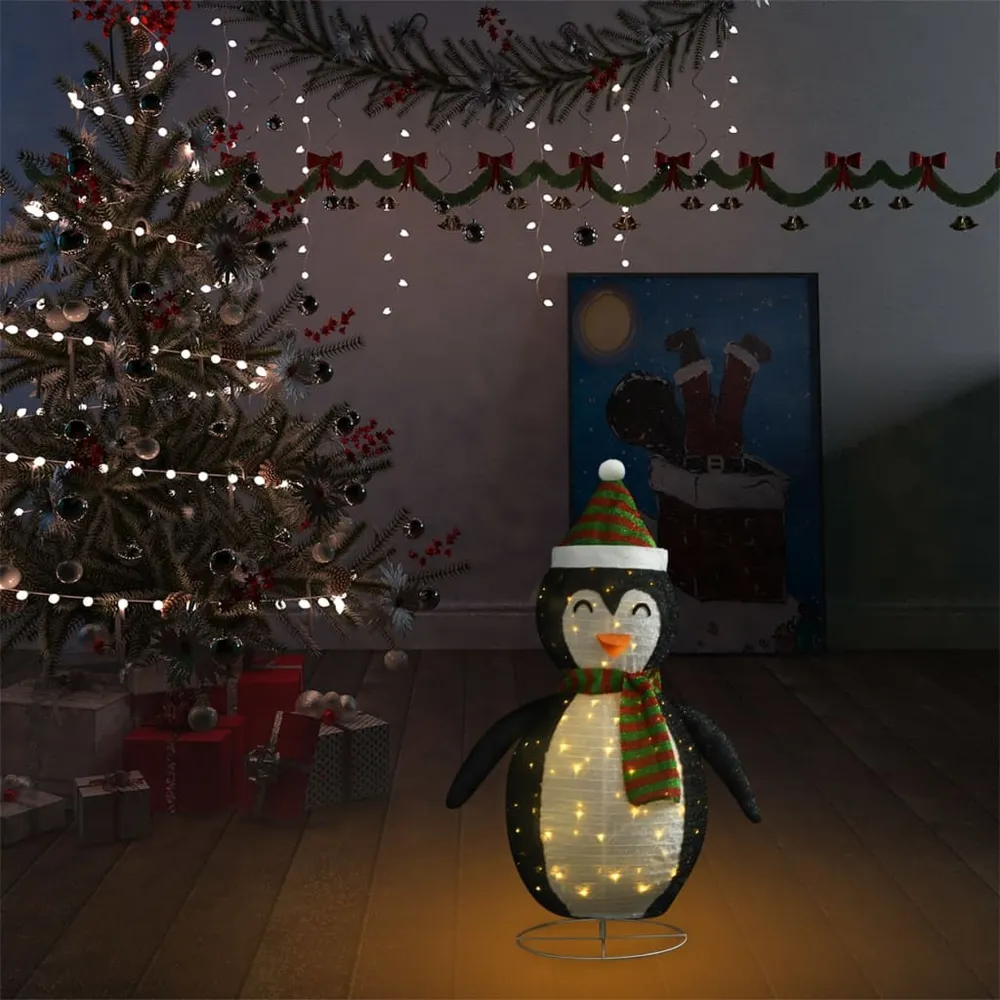 String Light Dekorativ Julepingvin M. Led-Lys Luksuriøst Stof 60