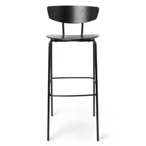 Solid Wood Herman Bar Chair - Black
