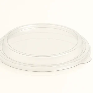 Plastlåg Rund Ø148mm Klar PET til 500-1000ml Salatskål (50 stk)