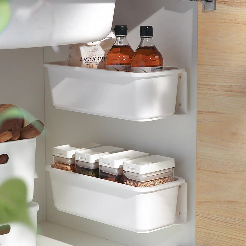 Under-Sink & Bracket-mounted Drawer Organizer Grey
