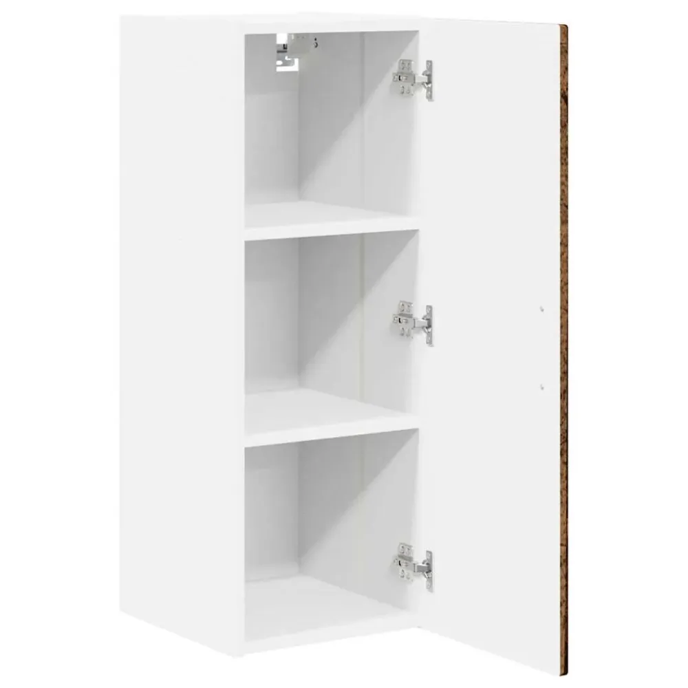 Køkkenskab 2 pcs Gammelt træ 30 x 31 x 80 cm Indbygget træ