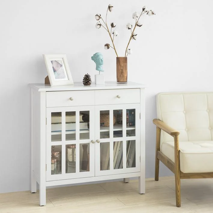 Skænk til køkken og opholdsstue, 80x34x80 cm, pearl