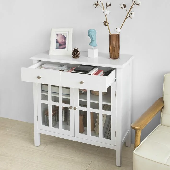Skænk til køkken og opholdsstue, 80x34x80 cm, pearl