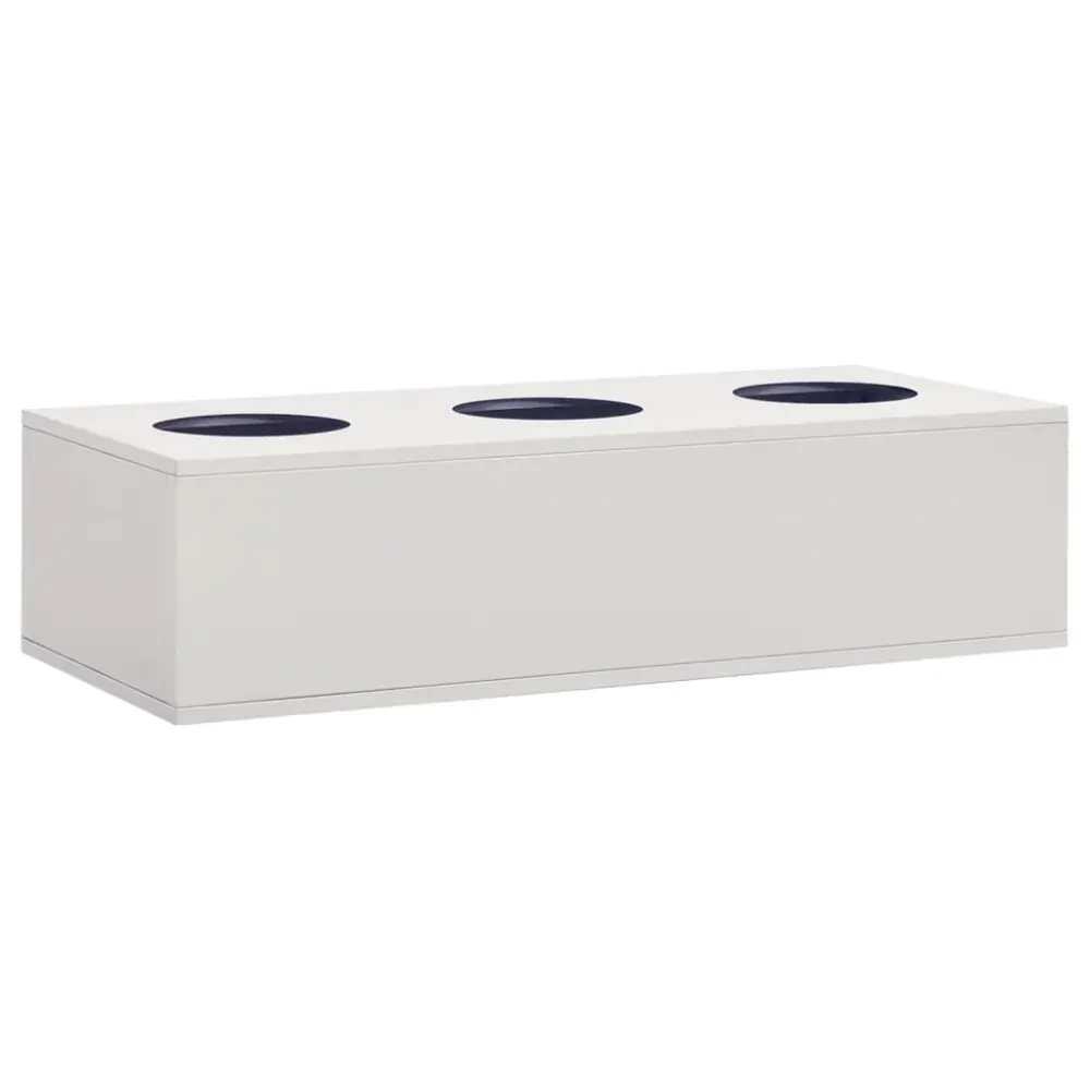 Kontorskab 90X40X125 Cm Metal Sort
