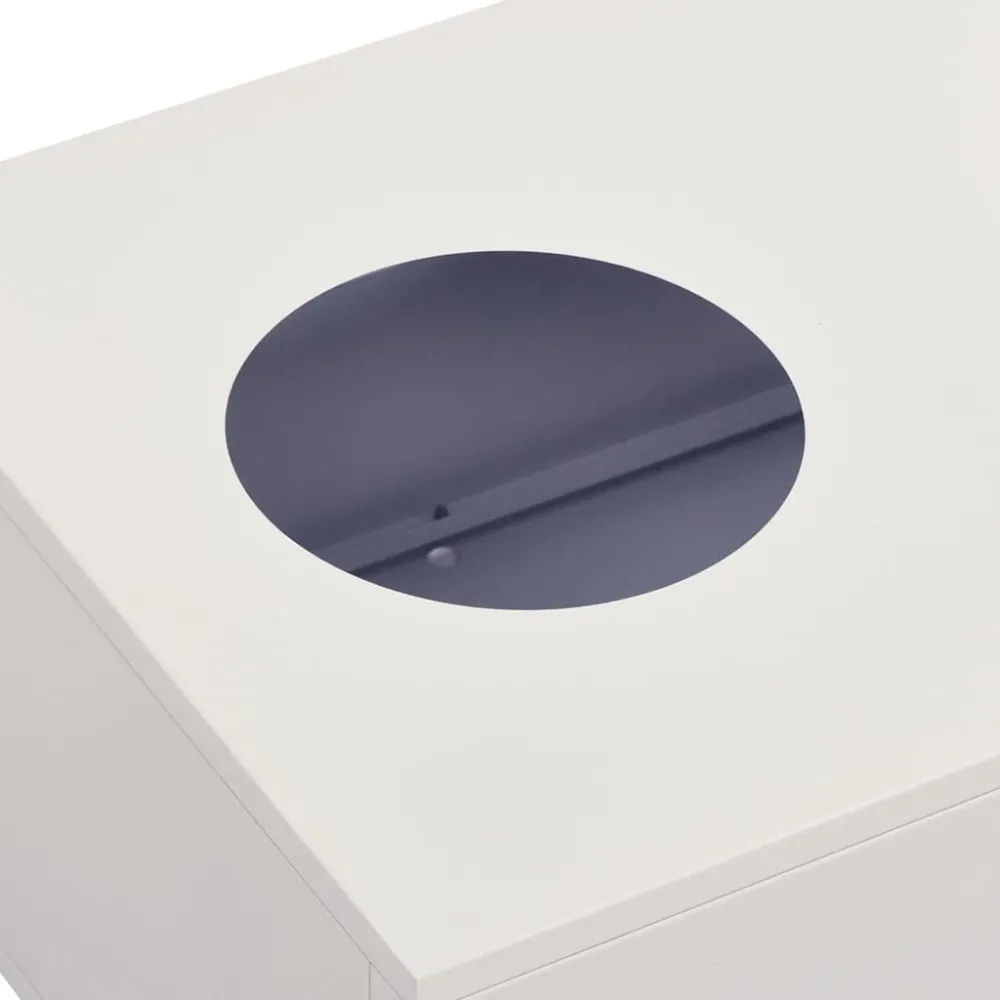 Kontorskab 90X40X125 Cm Metal Sort