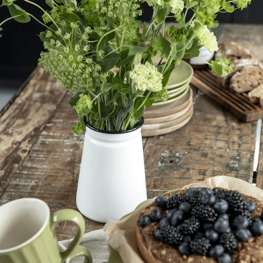 EMALEL BLOMSTERVASE