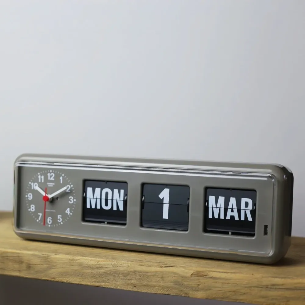 TWEMCO KALENDER FLIP CLOCK BQ-38 SORT