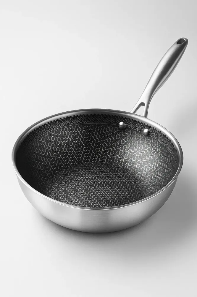 KitchenPro | Non-stick Rustfrit Stål Stegepande - Kog Let og Sundt Uden At Klistre
