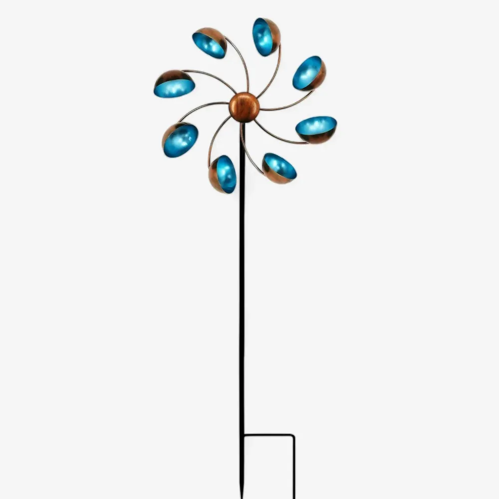 Waylon | Metal Vind Rotator – Betagende Blomster Vindmølle til din Have