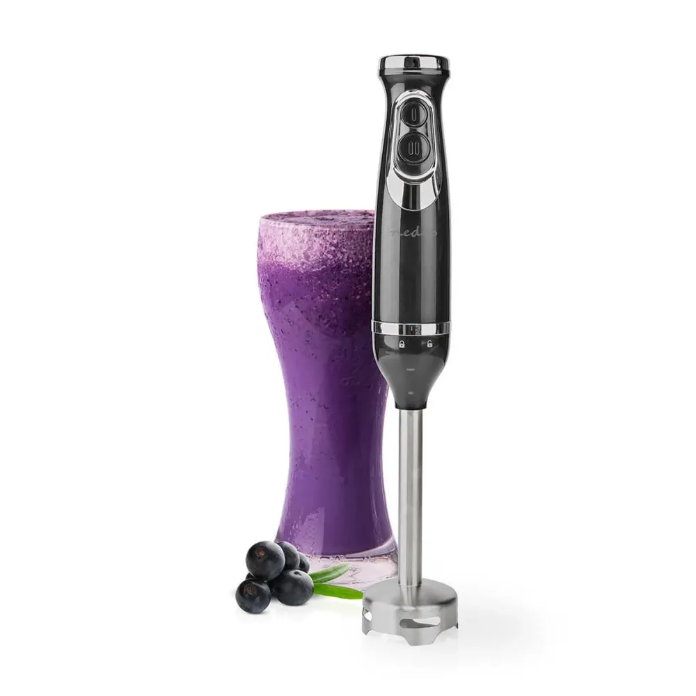 Nedis KAHB200CBK Stavblender 600W med 2 hastigheder - Midnight