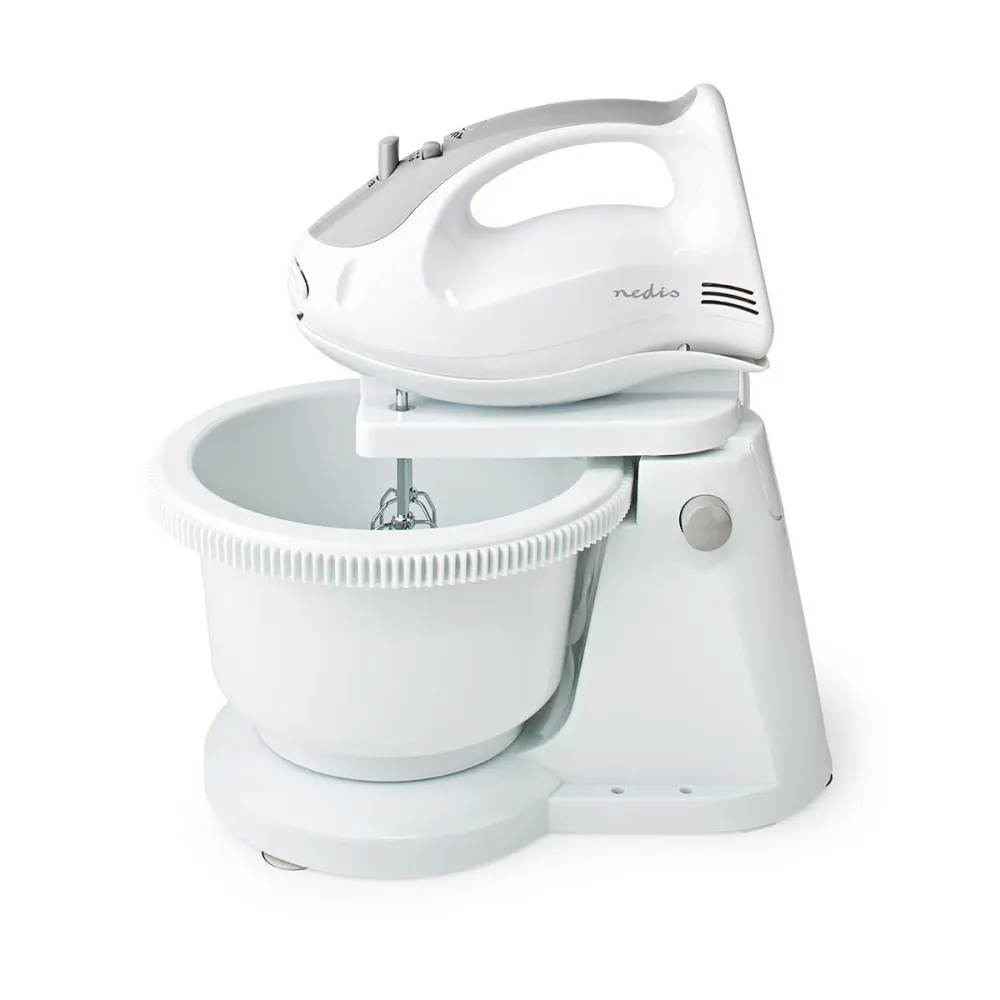Nedis KAHM110CWT Håndmixer med skål - Alabast