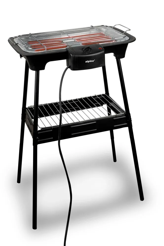 El-grill 2000W med temperaturkontrol – Elektrisk grill til inde og ude