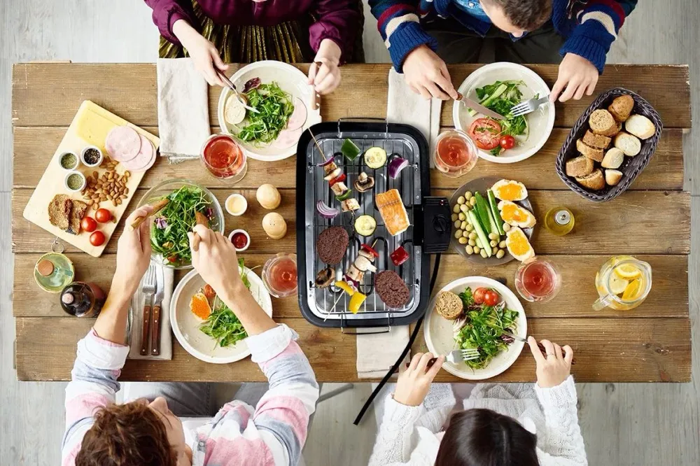 El-grill 2000W med temperaturkontrol – Elektrisk grill til inde og ude