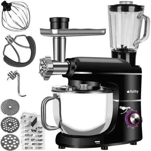 Køkkenmaskine 3-i-1 med Blender og Kødhakker – 2200W