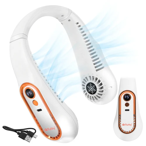 Ventilator til omkring ens hoved - med LED Display