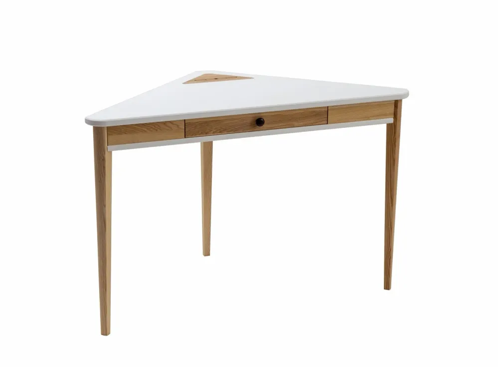ASHME Hjørneskrivebord 114x85x85cm - Ivory