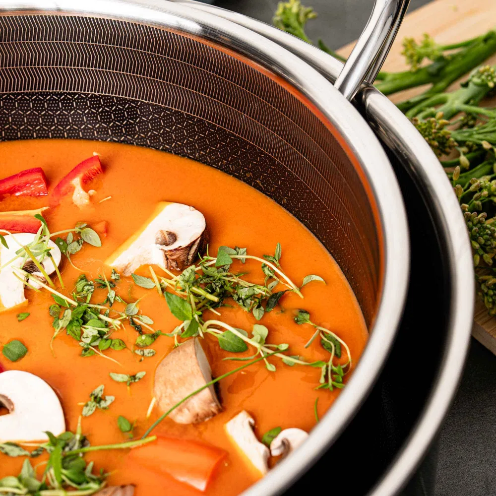 3 Hybrid Gryder: Kasserolle 16 cm, Gryde 20 cm og Gryde 24 cm