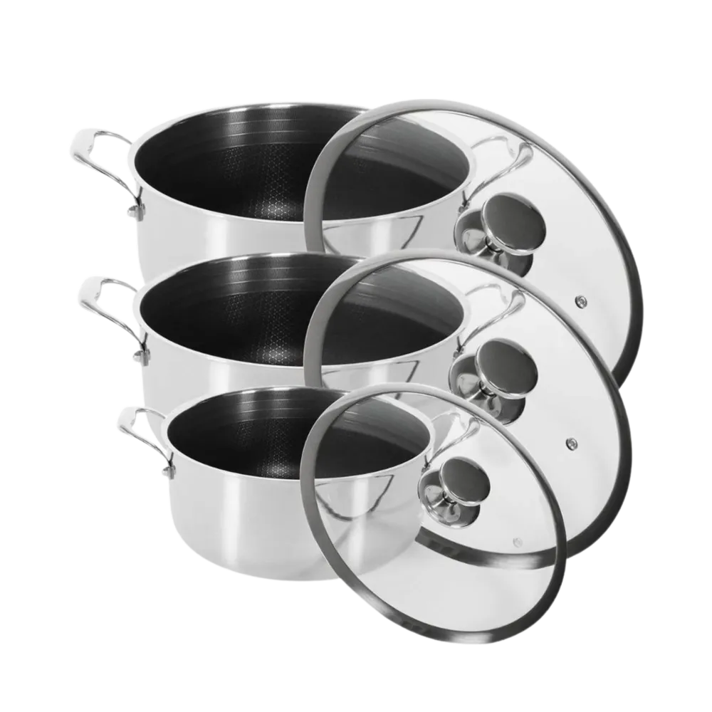 Hybrid Non-Stick Grydesæt 20, 24 og 28 cm