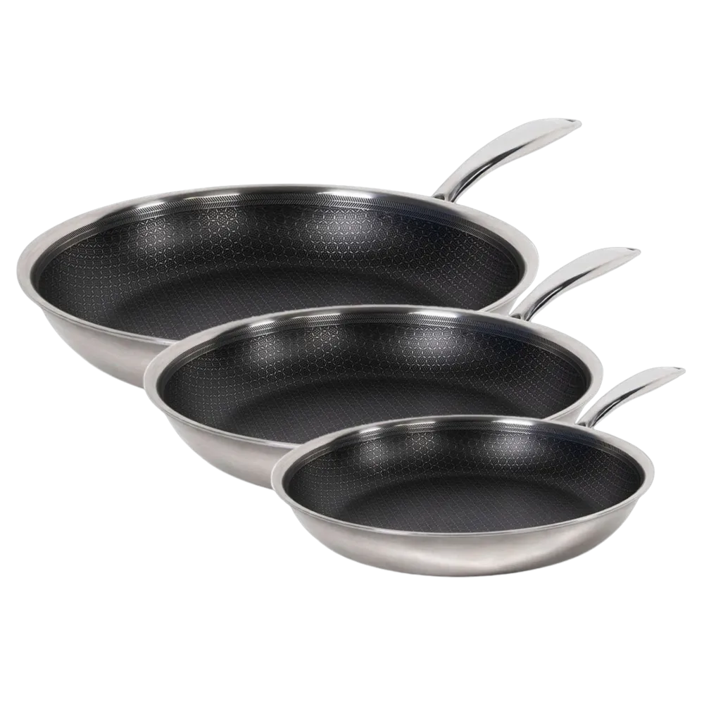 3 Hybrid Stegepander: 20 cm, 24 cm og 28 cm
