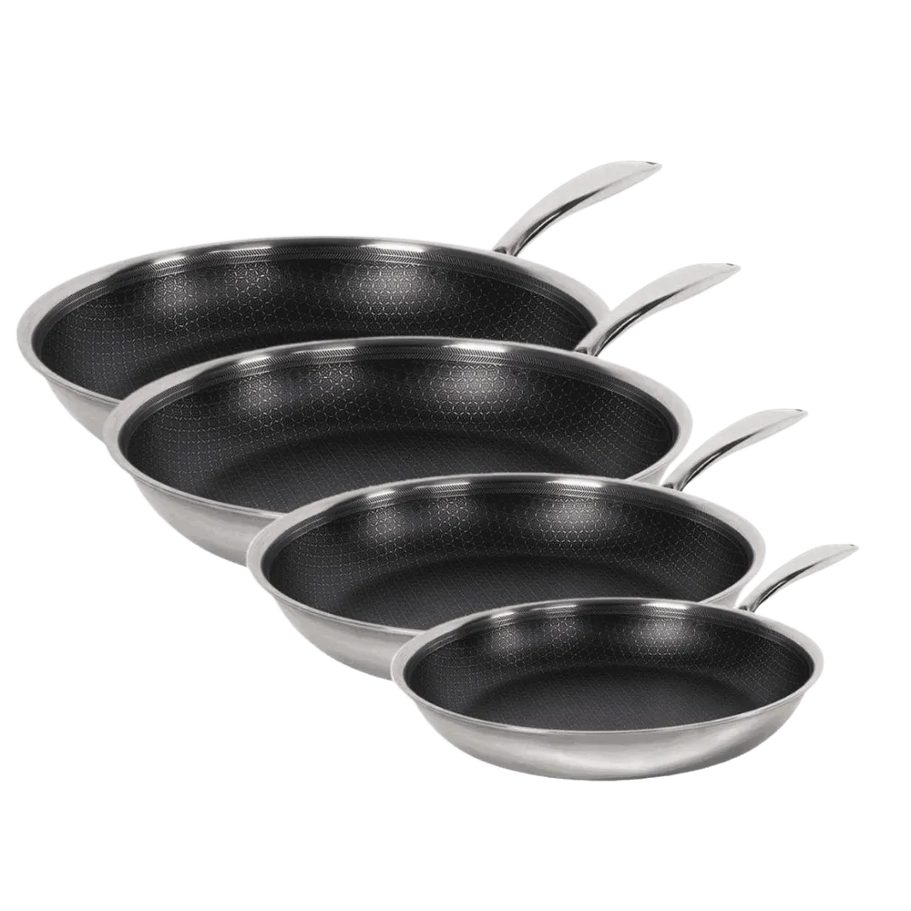 4 Hybrid Stegepander: 20 cm, 24 cm 28 cm og 32 cm
