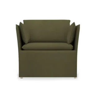 BACKSÄLEN 1,5-personers IKEA lænestolsovertræk - Swiss Linen Blends Khaki Comfortly (outlet)