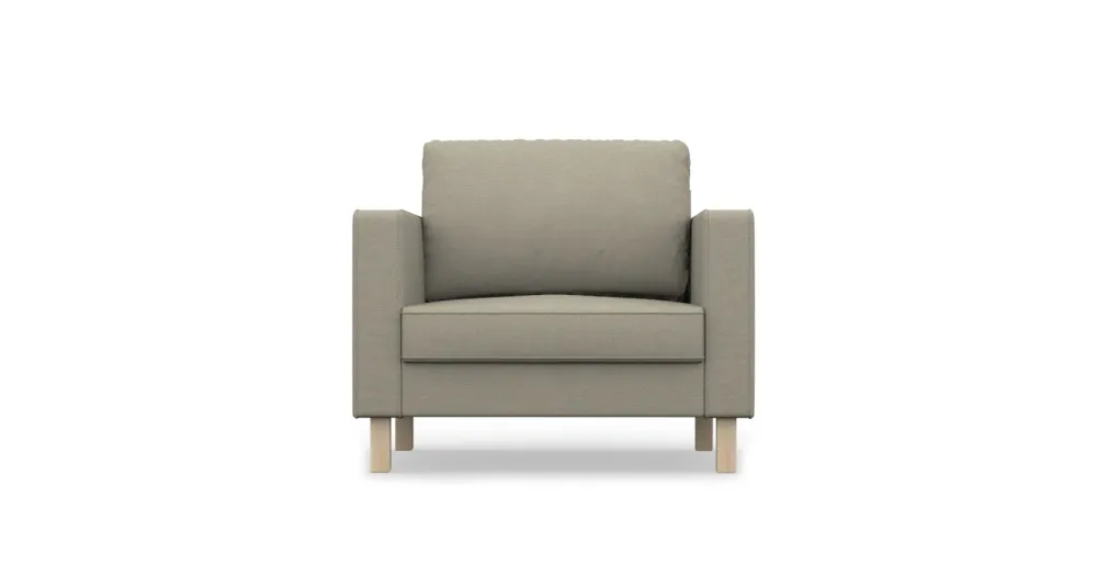 KARLSTAD IKEA lænestol betræk - Swiss Linen Blends Grey Comfortly (outlet)